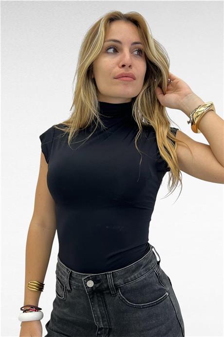 Maglia smanicata con mezzo collo  NANCY